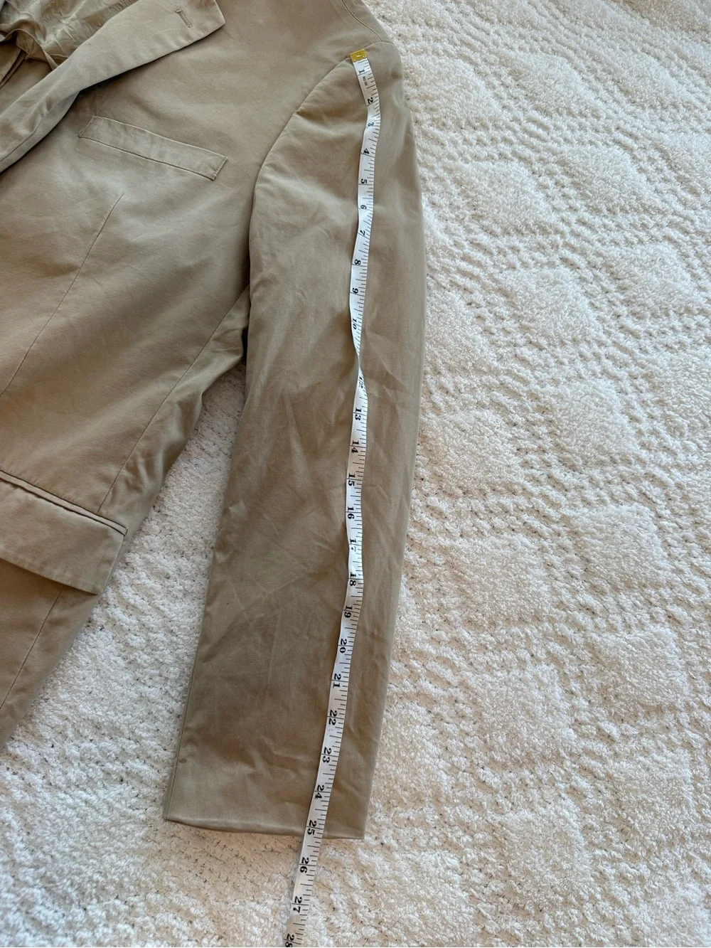 J. Crew Thompson Blazer Men’s Khaki Tan Cotton Casual Sports Coat Suit Jacket 46